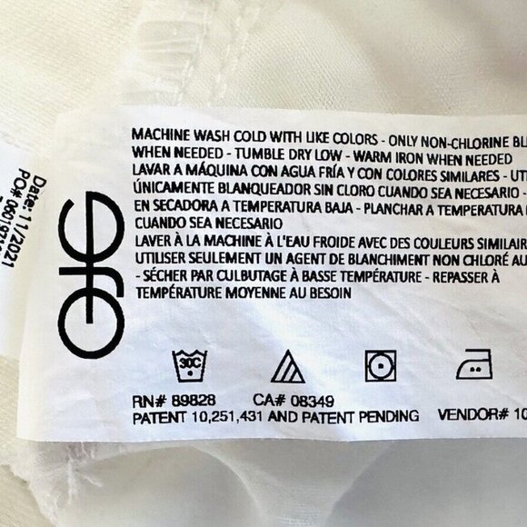 NWT GLORIA VANDERBILT Women Classic Rise White Denim Amanda Shorts Plus Size 22W - Picture 6 of 6